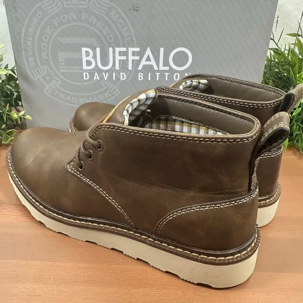 Buffalo David Bitton Men's Metcalf Brown‎ Chukka Boots Size 12